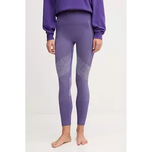adidas by Stella McCartney jambiere de yoga culoarea violet, cu imprimeu, JN0544 imagine