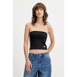 adidas Originals top 3-Stripes culoarea negru, decolteu spaniol, JX7717 imagine