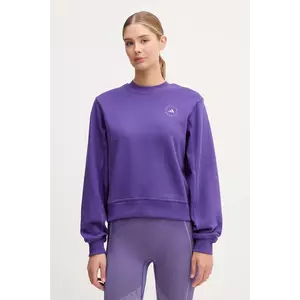 adidas by Stella McCartney hanorac de antrenament culoarea violet, uni, JW4691 imagine