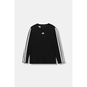 adidas longsleeve copii culoarea negru, cu imprimeu, JM1577 imagine