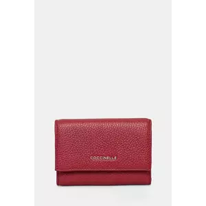 Coccinelle portofel de piele femei, culoarea bordo, E2 MW5 11 F0 01 imagine