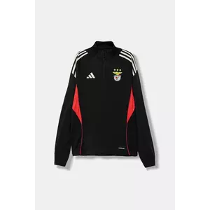 adidas Performance bluză copii SL Benfica culoarea negru, cu imprimeu, JM1217 imagine