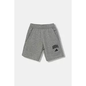 adidas pantaloni scurți copii culoarea gri, cu imprimeu, JW2380 imagine