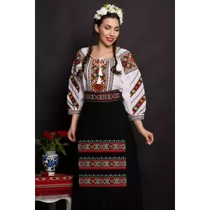Brau dama traditional Petunia brodat cu simbolul stelei imagine