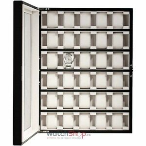 Cutie depozitare Rothenschild RS-1100-30BL 10 x 40.5 x 56.5 pentru 30 de ceasuri Negru imagine