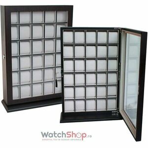 Cutie depozitare Rothenschild RS-1135-30EB 40.5 x 56.5 x 10 pentru 30 de ceasuri Maro imagine