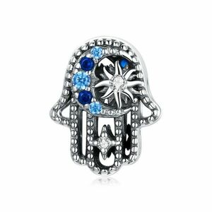 Talisman din argint Day & Night Hamsa imagine