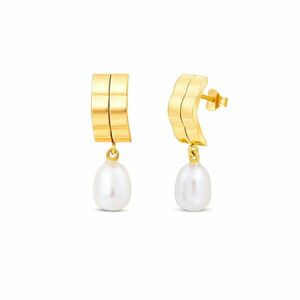 Cercei din aur 14K Elegant Pearls imagine