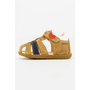 Sandale de piele cu velcro si logo imagine