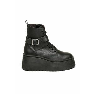 Ghete din piele cu talpa wedge Pinaco imagine