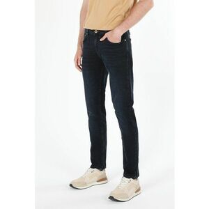 Blugi slim fit cu aspect decolorat imagine
