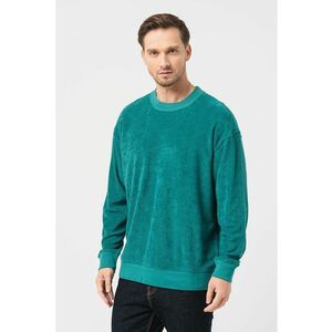 Bluza sport cu decolteu la baza gatului si maneci cazute - Verde - imagine