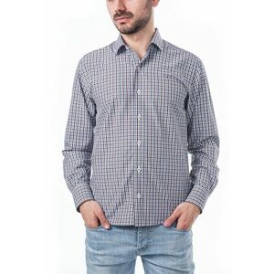 Camasa regular fit din bumbac cu model in carouri imagine