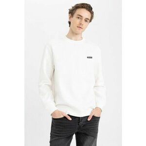 Bluza sport din amestec de bumbac cu decolteu la baza gatului imagine