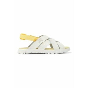 Sandale cu inchidere velcro si garnituri din piele Oruga imagine