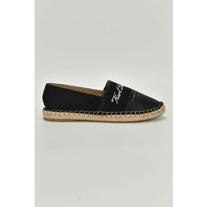 Espadrille cu garnituri de piele si logo imagine