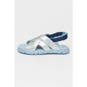 Sandale cu inchidere velcro si garnituri din piele Oruga imagine