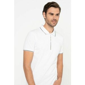 Tricou polo cu fenta cu fermoar imagine