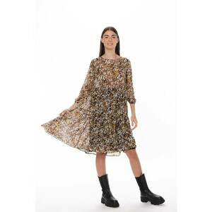 Rochie de sifon cu model cu frunze Natasha imagine