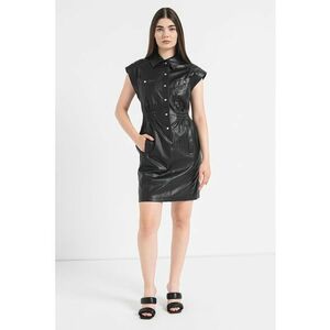 Rochie mini de piele ecologica Dary imagine
