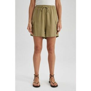 Pantaloni scurti din amestec de in cu snur de ajustare imagine