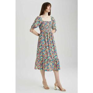 Rochie midi cu imprimeu floral imagine
