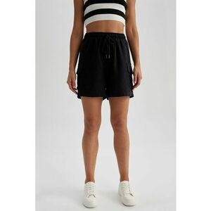 Pantaloni scurti din amestec de in cu snur de ajustare imagine