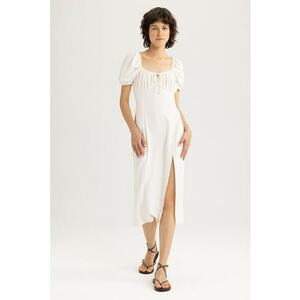 Rochie midi cu talie empire imagine