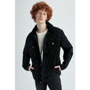 Jacheta slim fit de denim imagine