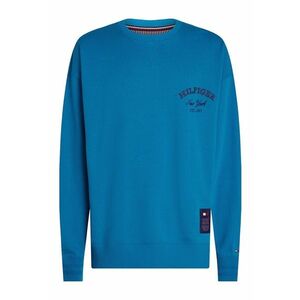 Bluza sport cu decolteu la baza gatului si logo brodat imagine