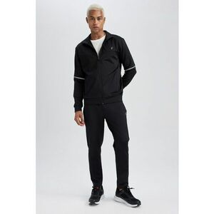 Bluza sport cu fermoar si garnituri contrastante imagine