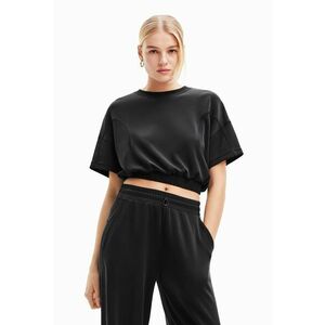 Tricou crop supradimensionat din amestec de modal imagine