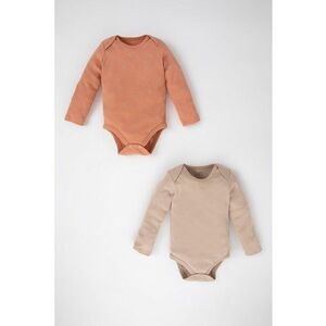 Set de body-uri cu imprimeu - 2 piese - Roz imagine