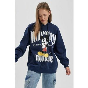 Hanorac din amestec de bumbac cu model Mickey Mouse imagine
