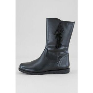 Cizme mid-calf de piele si piele intoarsa imagine
