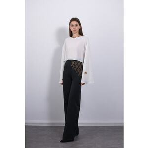 Bluza de matase cu maneci clopot imagine