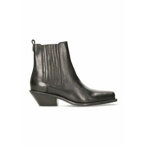 Botine Chelsea de piele cu toc cubanez imagine