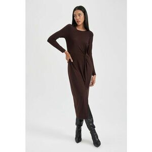Rochie drapata cu slit frontal imagine