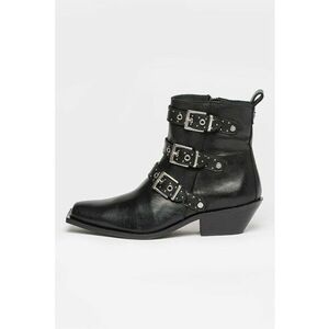 Botine de piele cu varf ascutit Claudia imagine
