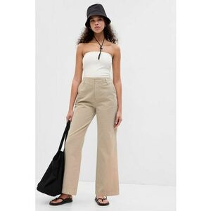 Pantaloni din bumbac cu croiala ampla imagine