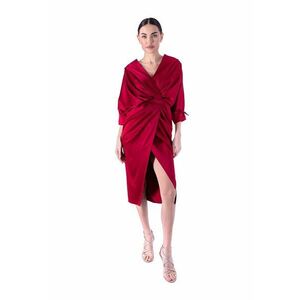 Rochie midi cu model drapat imagine