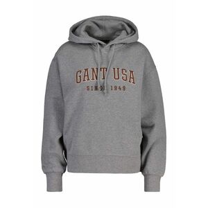 Hanorac cu maneci cazute si broderie logo imagine