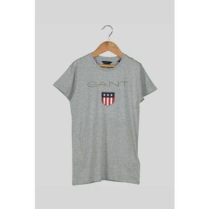 Tricou din bumbac cu imprimeu logo Shield imagine