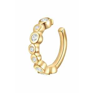 Cercei ear cuff placati cu aur de 14K si decorati cu cristale imagine