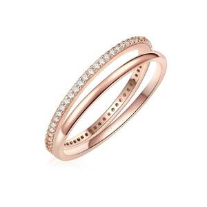 Set de inele placate cu aur de 14K - 2 piese imagine