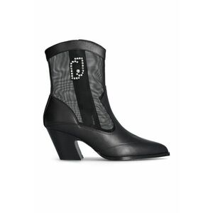 Botine din piele ecologica si plasa cu varf ascutit imagine
