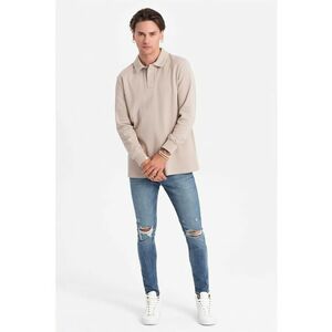 Bluza polo din amestec de bumbac imagine