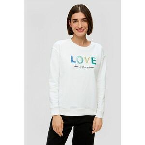 Bluza de trening cu maneci cazute si imprimeu text imagine