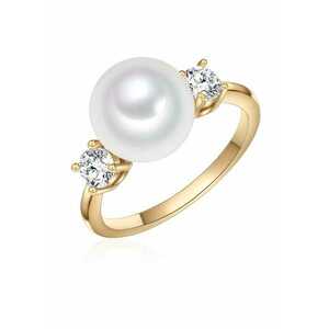 Inel placat cu aur de 14K si decorat cu perle imagine