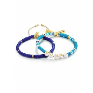 Set de bratari ajustabile cu elemente de aur de 14K filat - 2 piese imagine